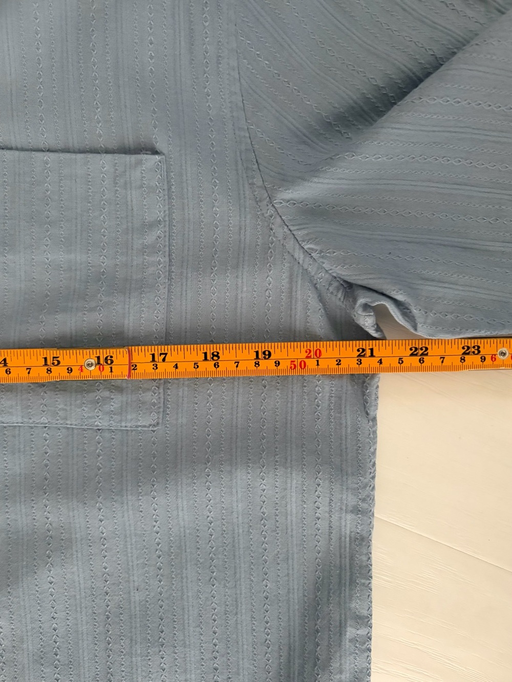 Lucky Brand Men’s Light Blue Short-Sleeve Shirt size Medium Cotton Dobby Stripe - Picture 10 of 14